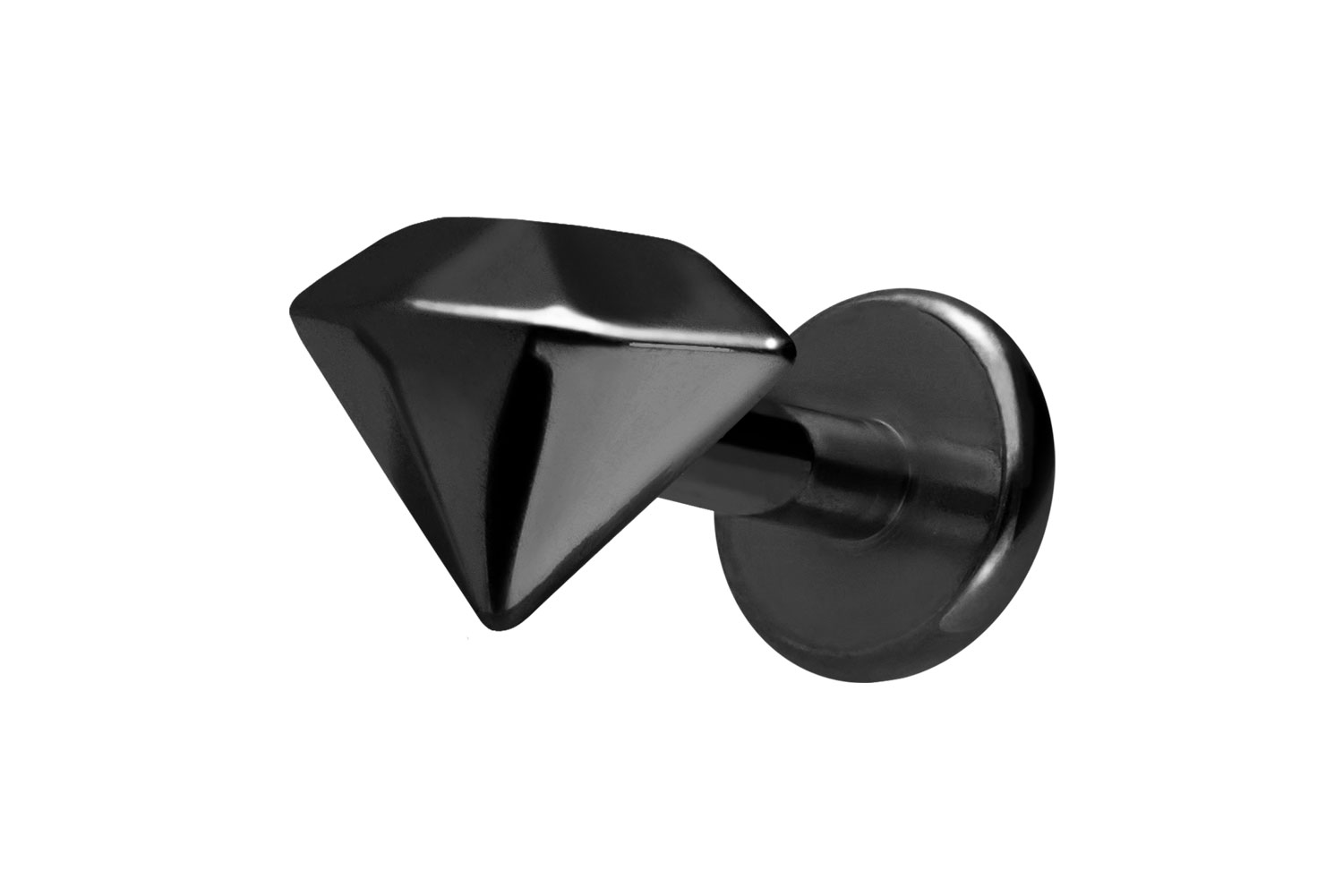 Titan Labret Piercing mit Innengewinde DIAMANT